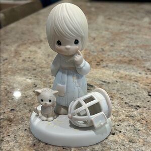 1987 Precious Moments “The Lord Giveth and The Lord Taketh Away” Figurine